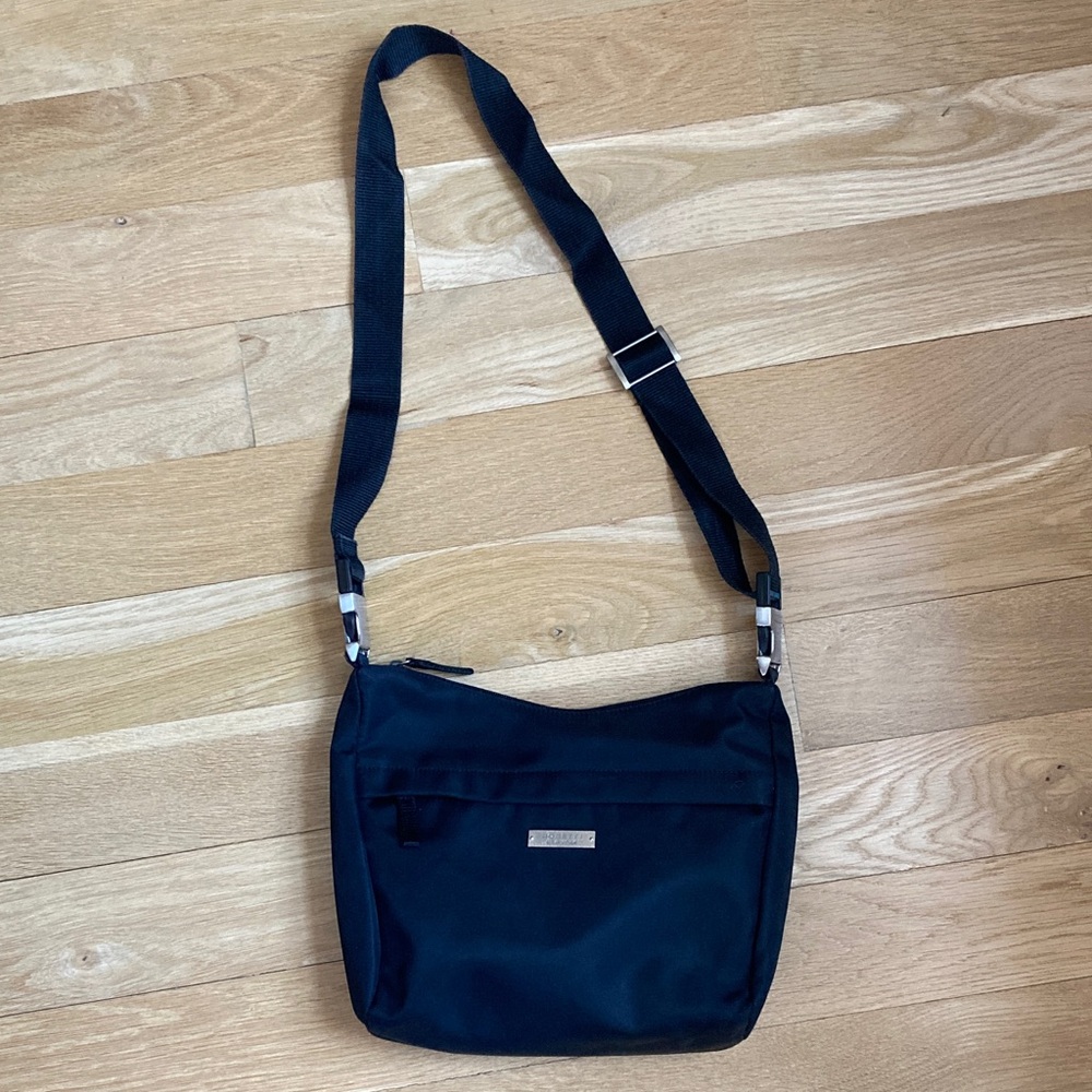 Vintage Rosetti New York Nylon Crossbody Bag with Adjustable Strap Black